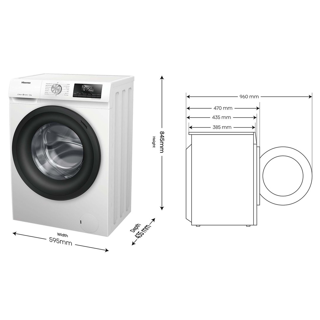 Hisense 7.5kg Series 3 Front Load Washing Machine HWF3S7514W2