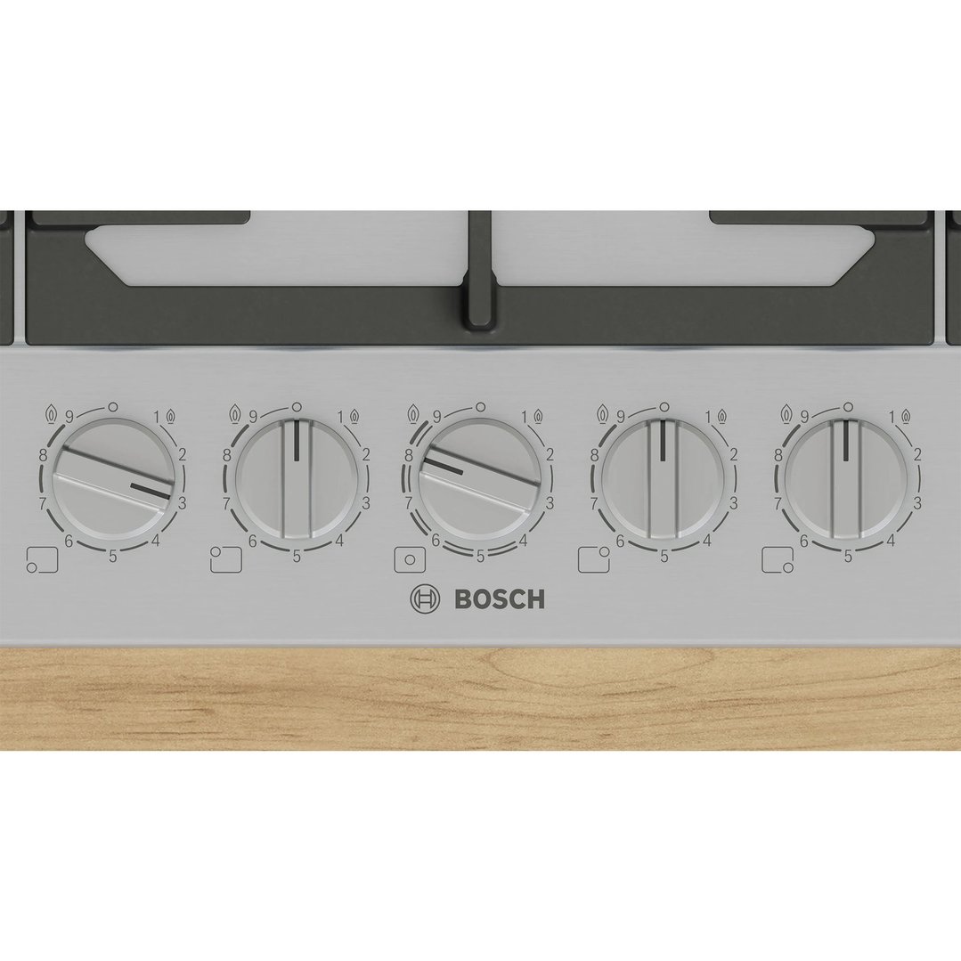 Bosch Series 6 Gas cooktop 90 cm Stainless steel PCR9A5I90A