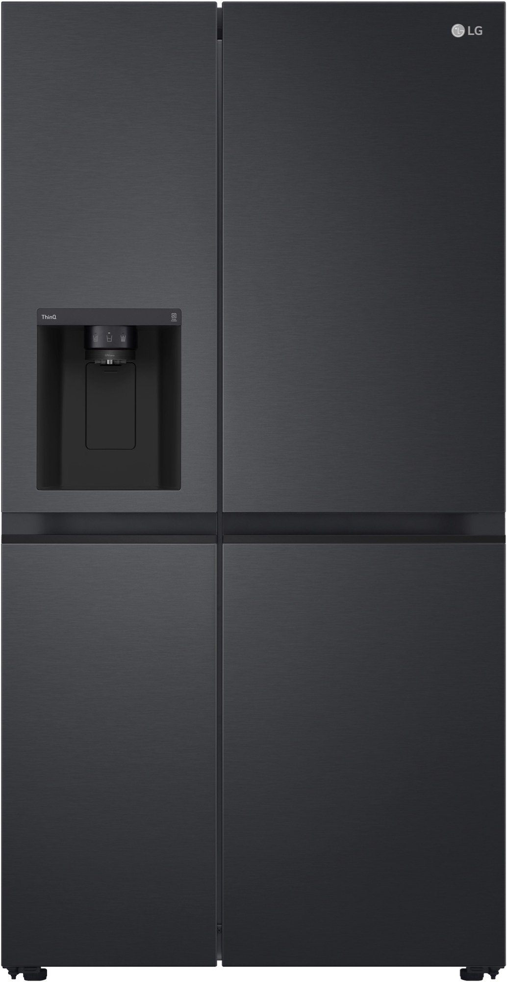 LG 635L Side by Side Fridge in Matte Black Finish GS-L600MBL