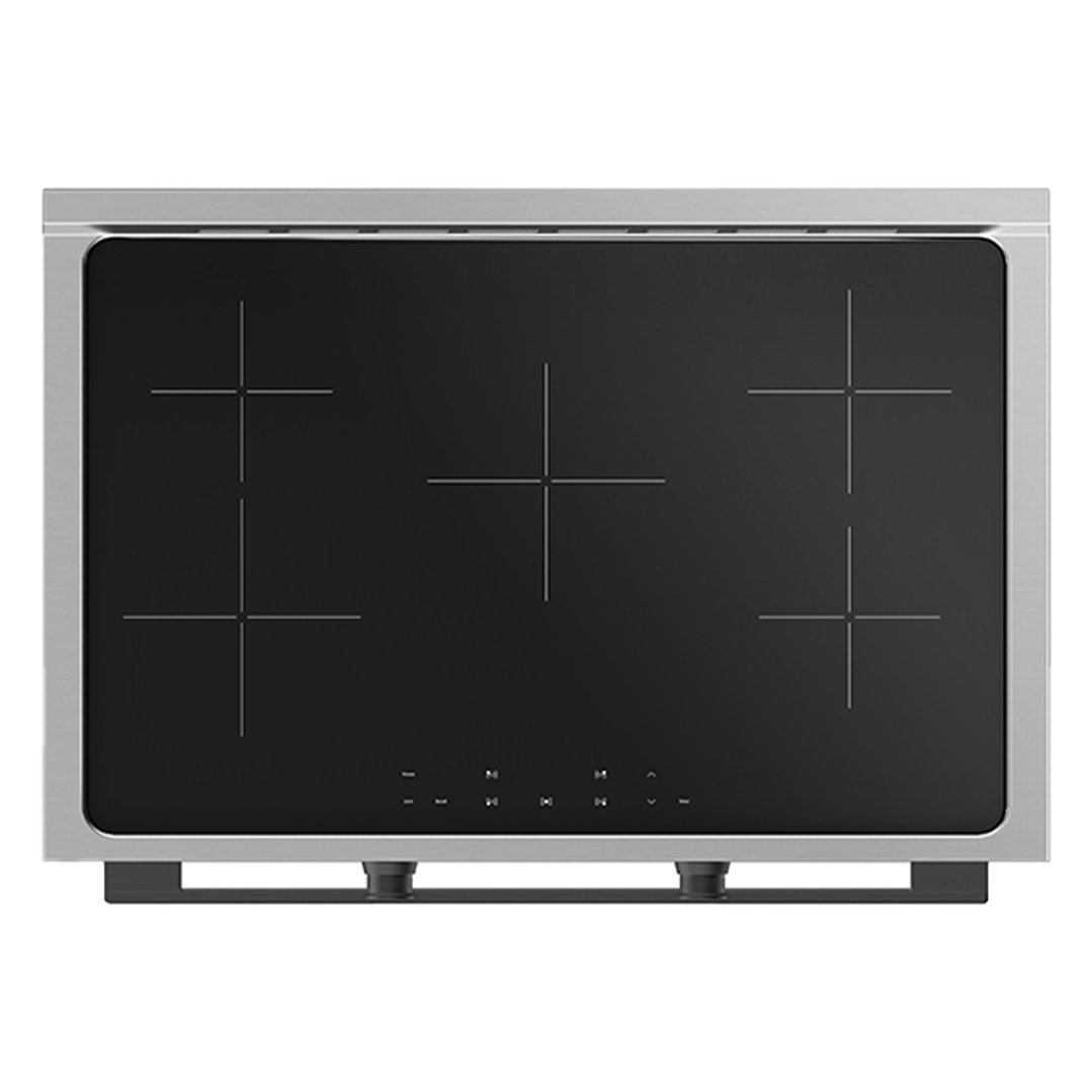 Euromaid 90cm Induction Freestanding Cooker with Air Fry, Dark Stainless Steel EFS9010AINDB
