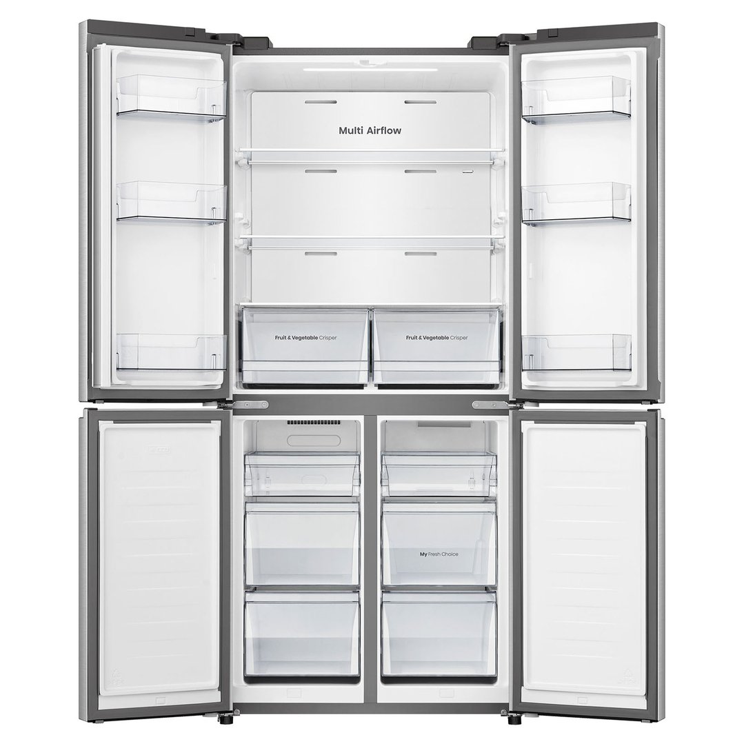 Hisense 483L French Door Fridge, White Glass HRCD483G