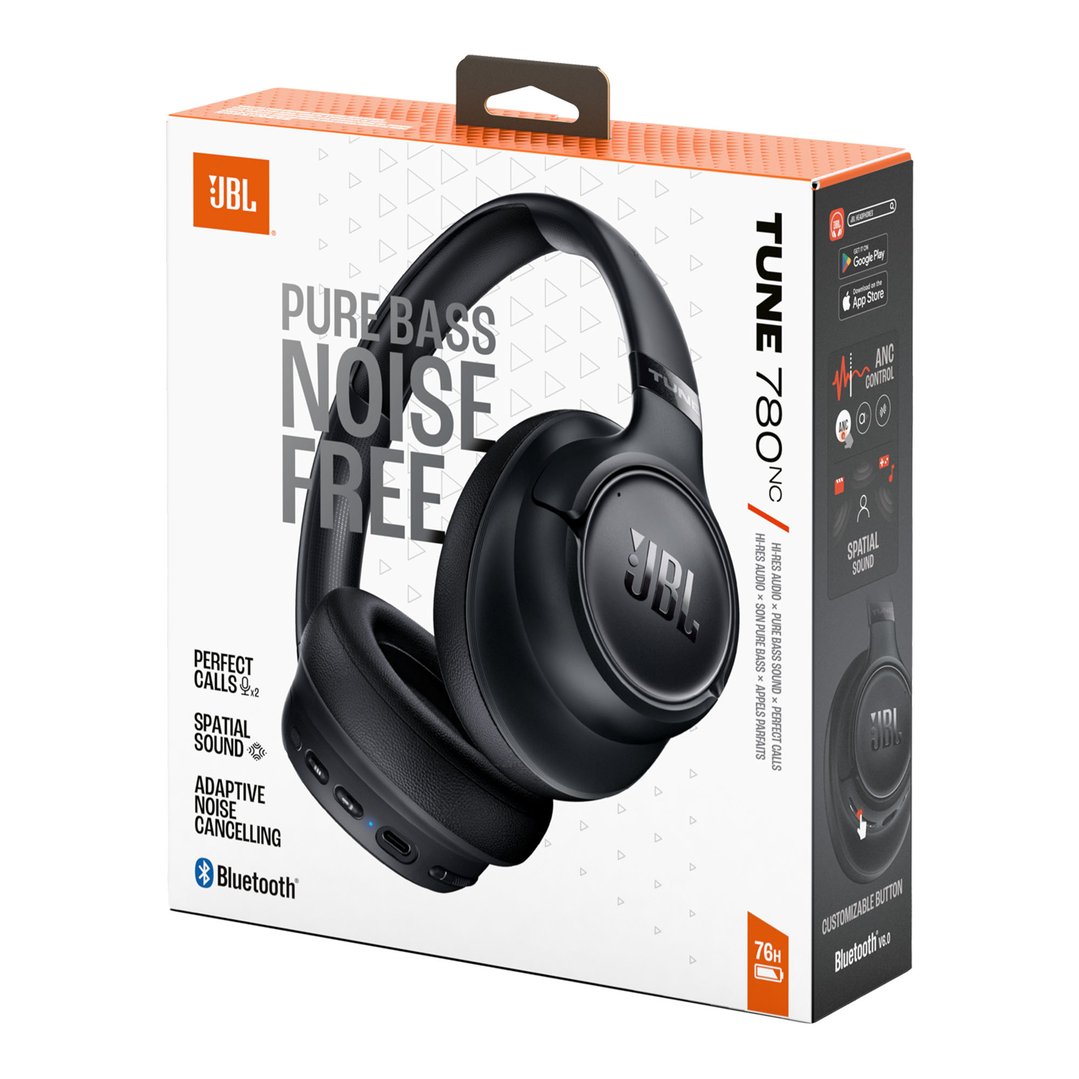JBL Tune 780NC Wireless Over-Ear Noise Cancelling Headphones - Black JBLT780NCBLK