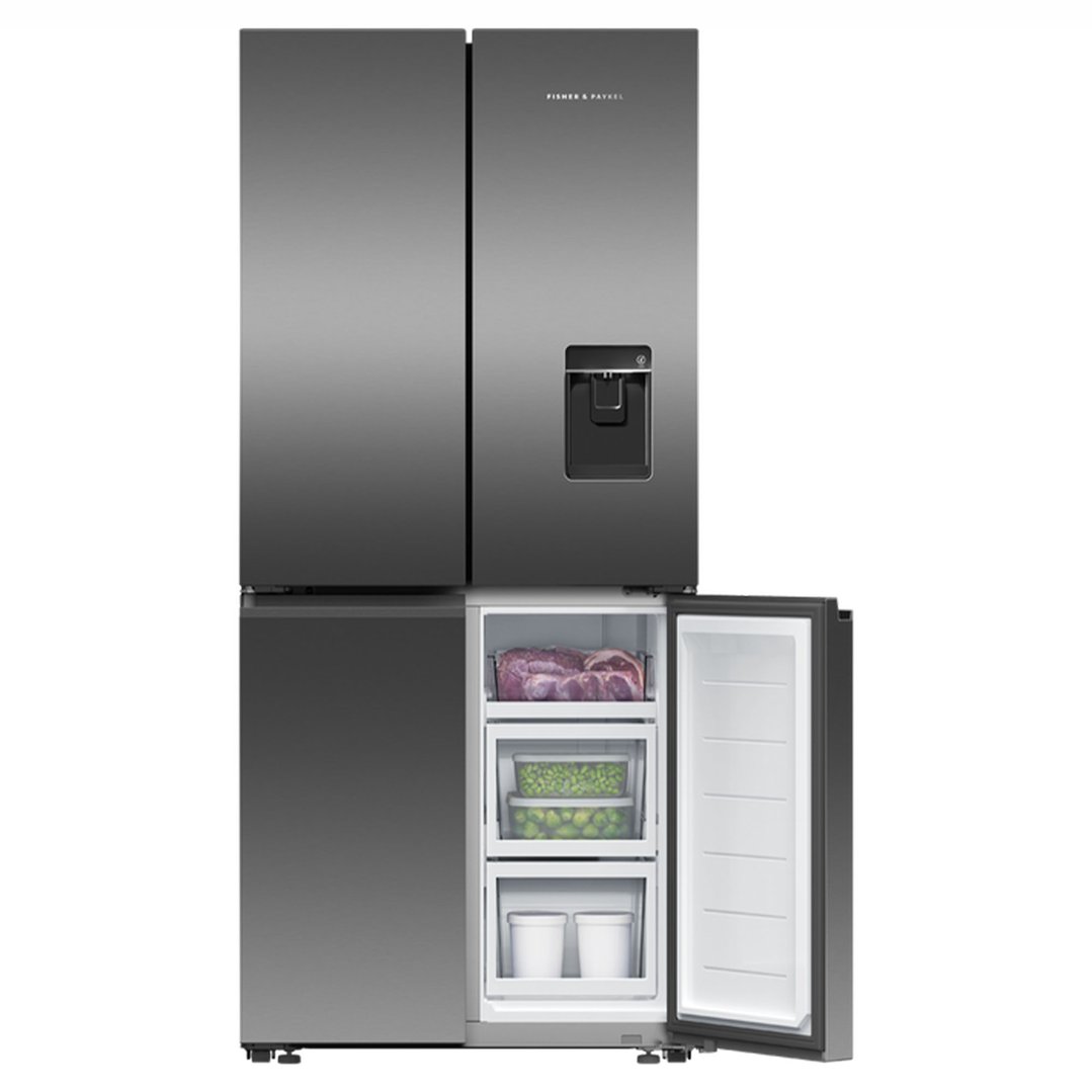 Fisher & Paykel 498L Series 7 Quad Door Refrigerator Freezer, Ice & Water RF500QNUB1