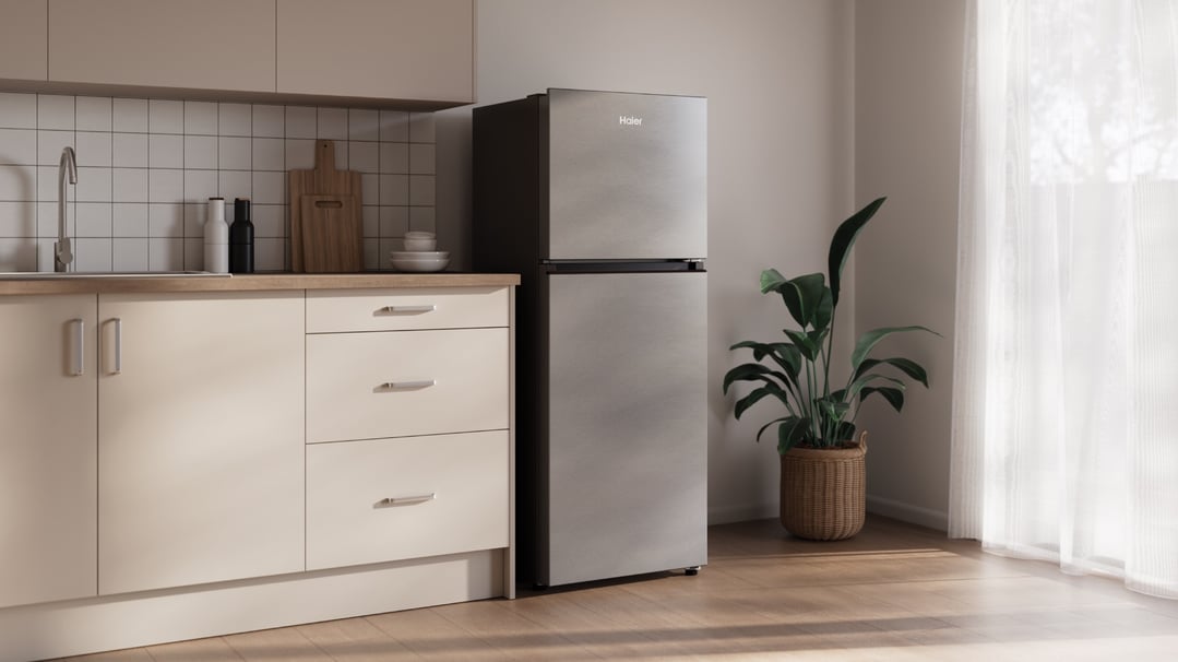 Haier 208L 300 Series Refrigerator Satina Top Freezer HRF210TS