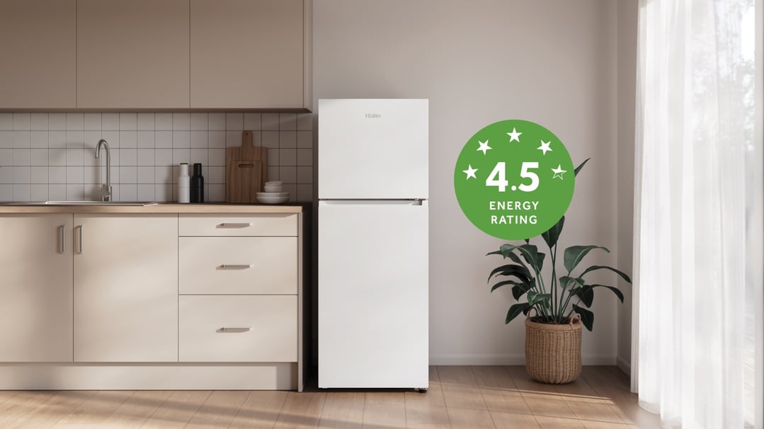 Haier 208L 300 Series Refrigerator White Top Freezer HRF210TW