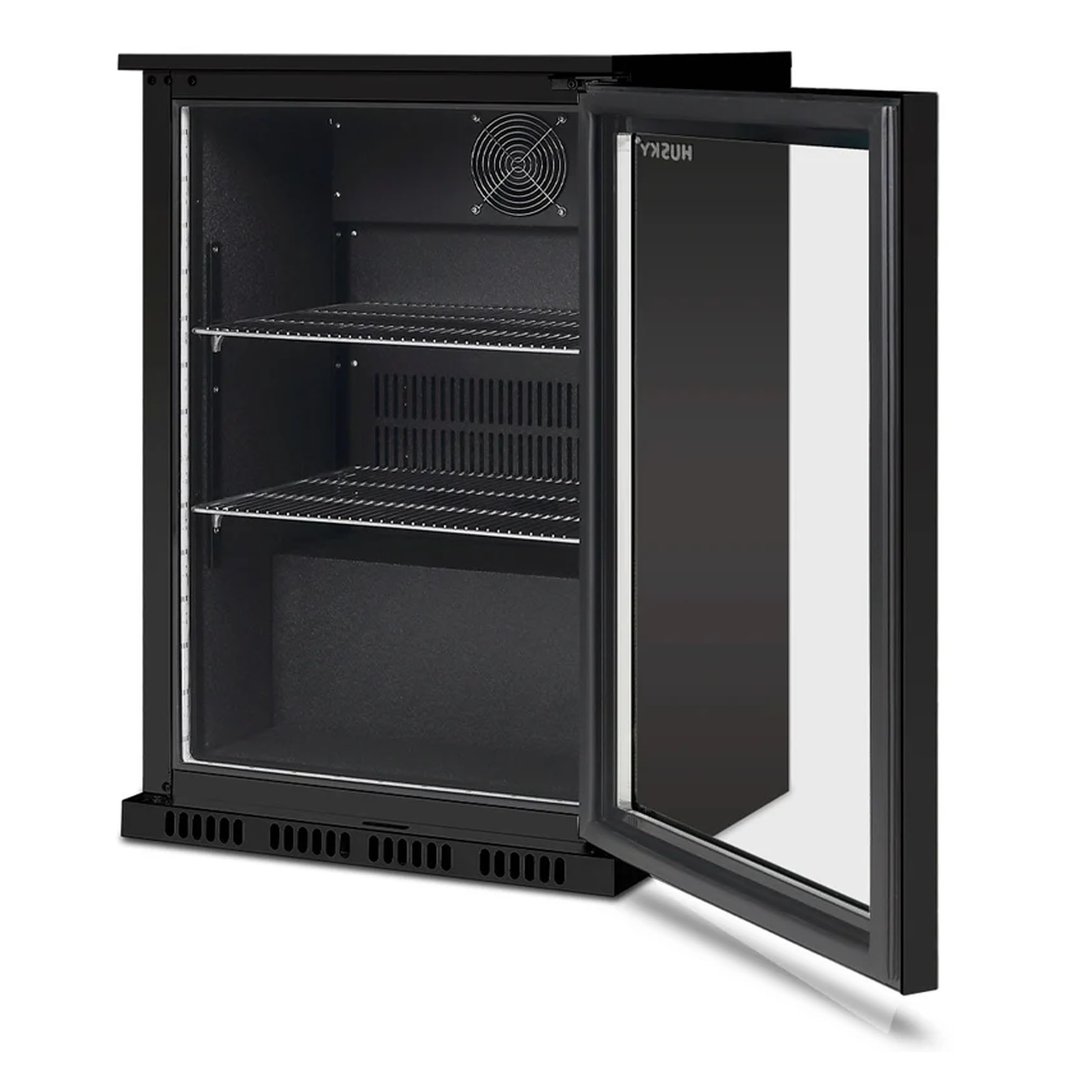 Husky 118L Alfresco Single Door in Black ALFC1BK840ELB