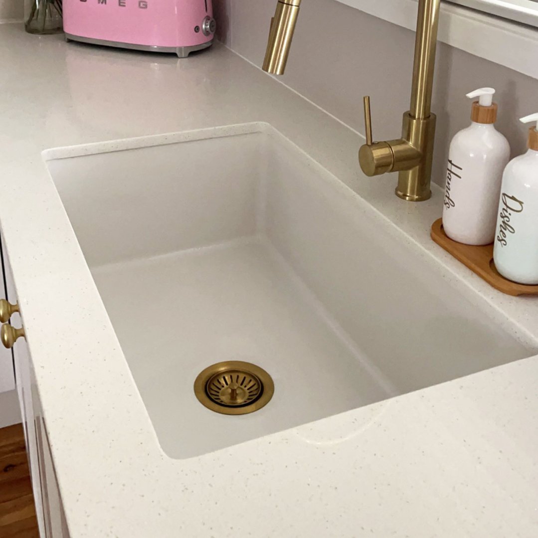 Turner Hastings Cuisine 81x48 Inset / Undermount Fireclay Sink with Overflow CU81FS-OF