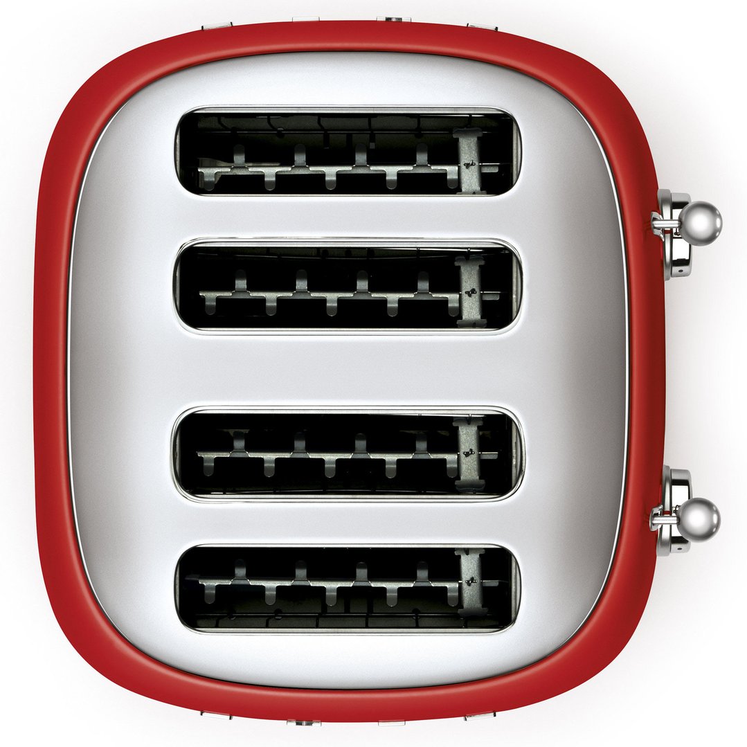 Smeg 50's Style 4 Slice ToasterRed TSF03RDAU