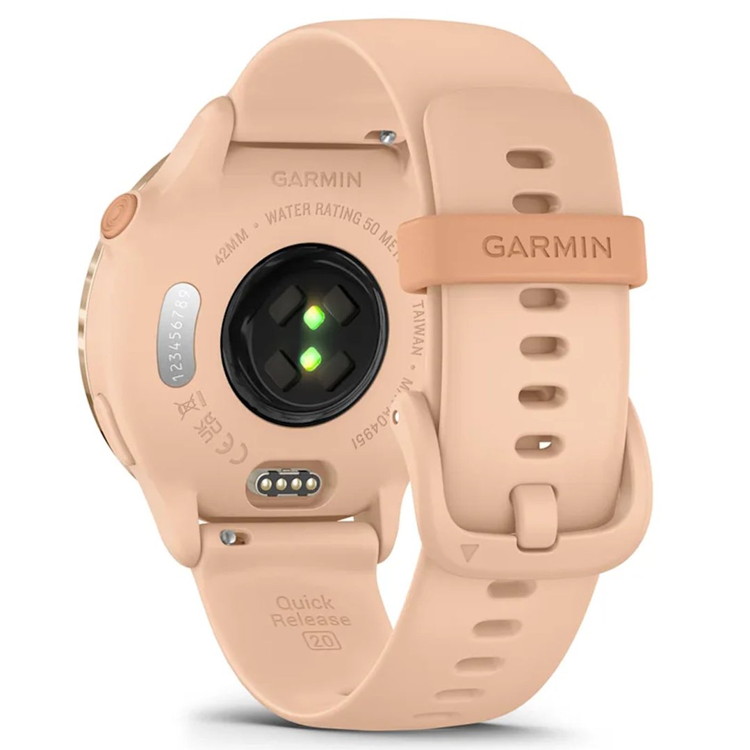 Garmin vívoactive® 6 Metallic Pink Dawn with Pink Dawn Band 010-02985-03