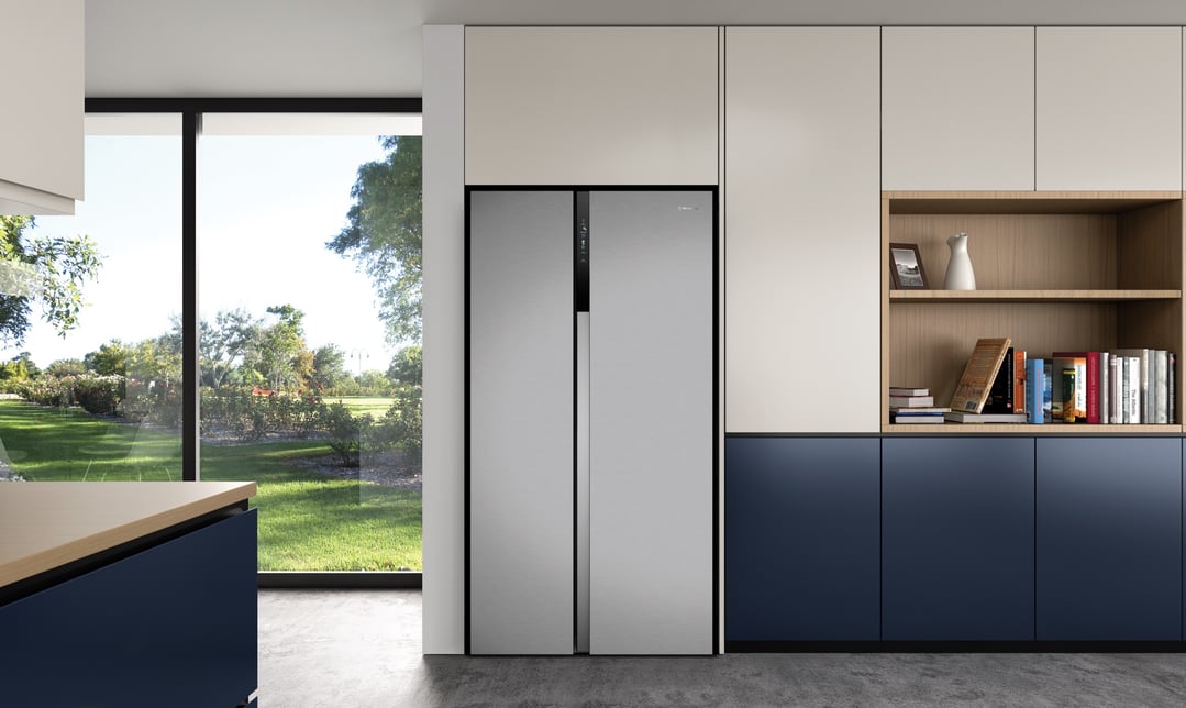 Westinghouse 624L Side by Side Fridge, Silver WSE6200SB