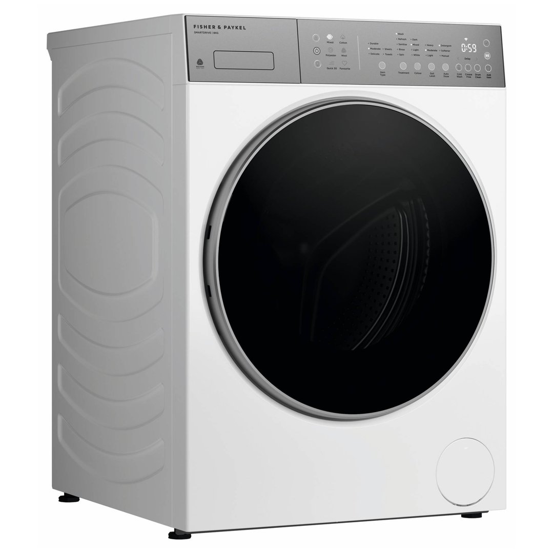 Fisher & Paykel 8kg Series 5 Contemporary Front Loader Washer - White WH8060J5