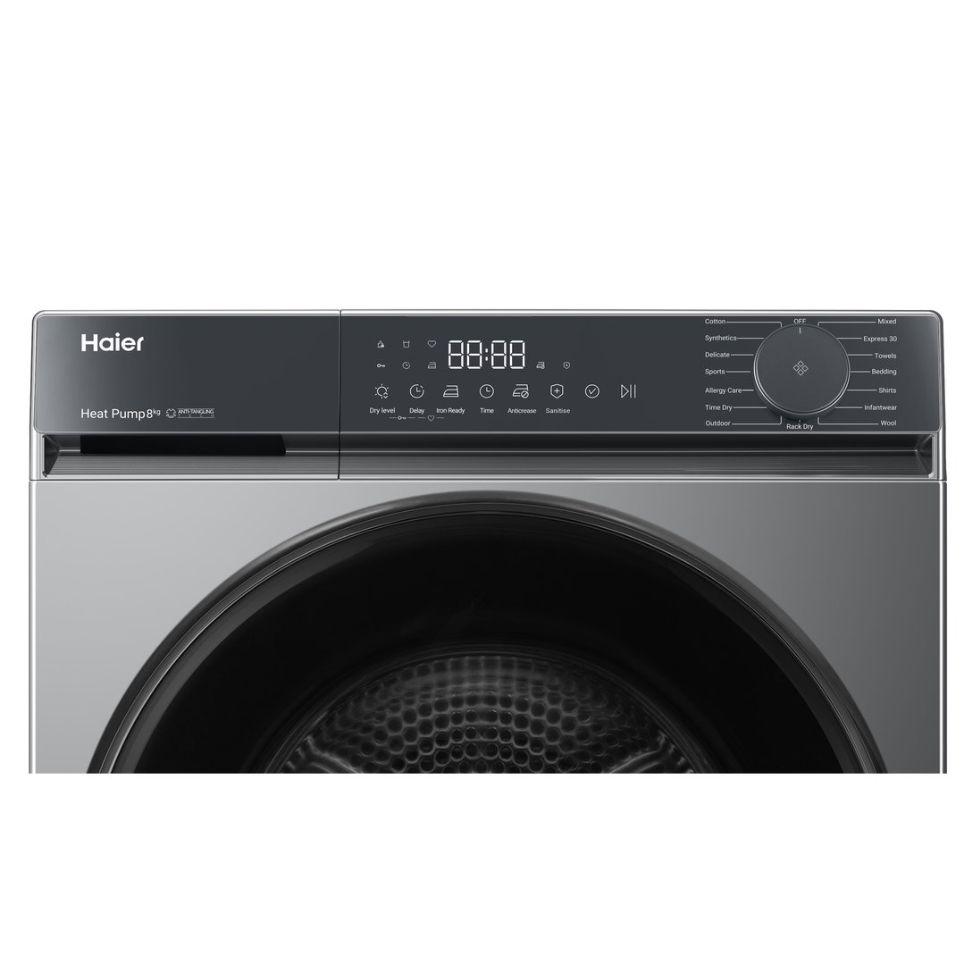 Haier 8kg 300 Series Heat Pump Dryer - Dark HDHPS80KB1