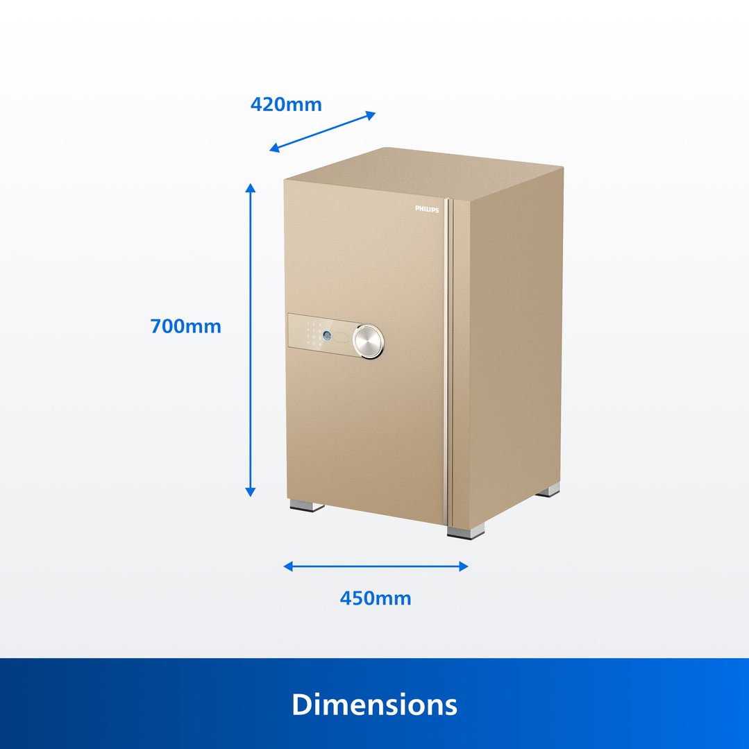 Philips Smart Safe with Telescopic Handle - 70 KG (Gold) SBX202-7C0-GOLD