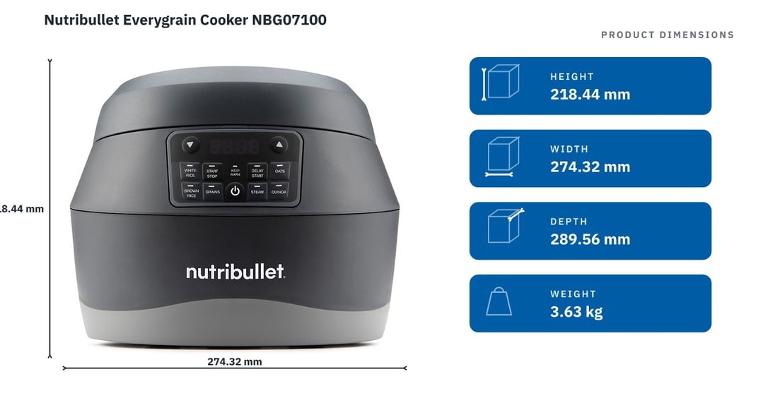 Nutribullet Everygrain Cooker NBG07100