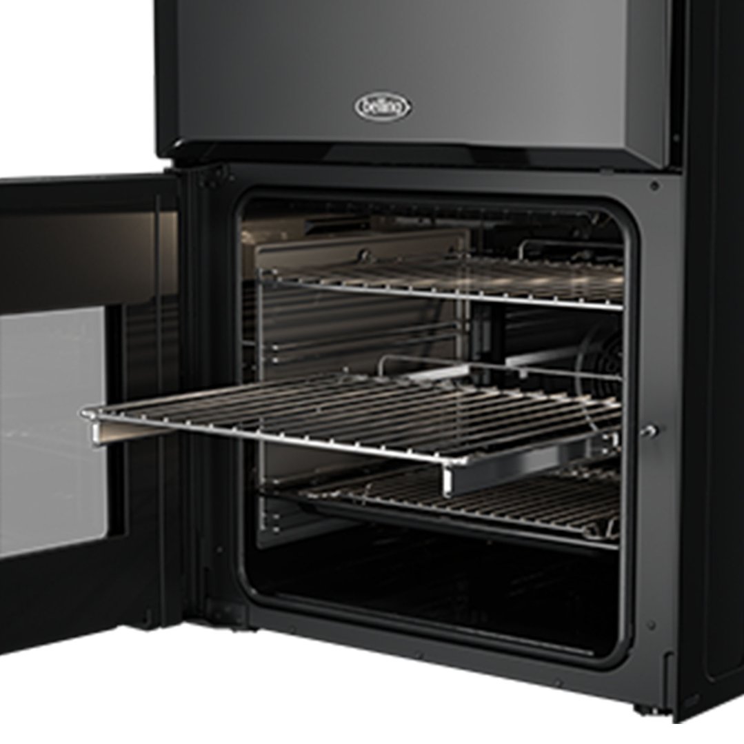 Belling Mini Richmond 60cm Dual Fuel Range Cooker - Black BMR60DODFB