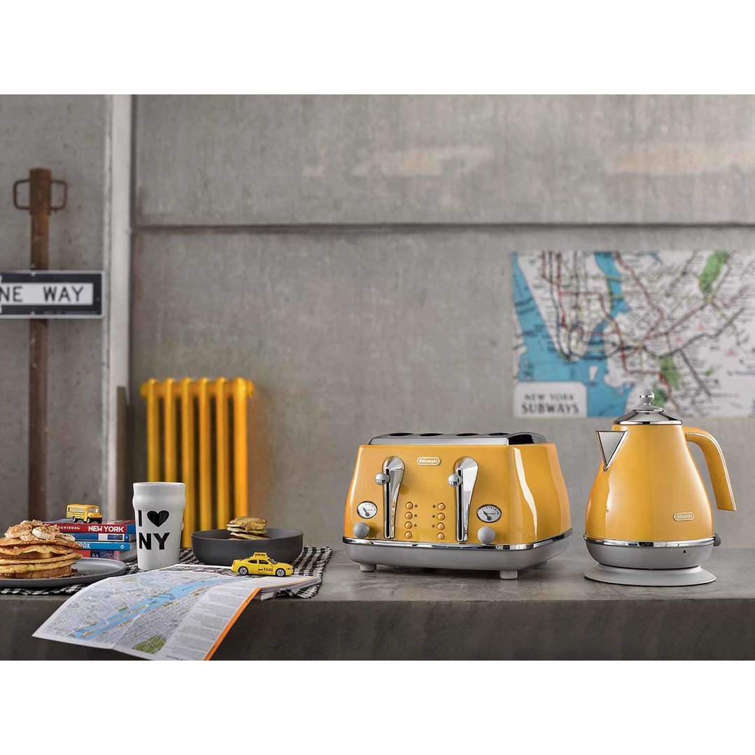 Delonghi Icona Capitals Kettle New York Yellow KBOC2001Y