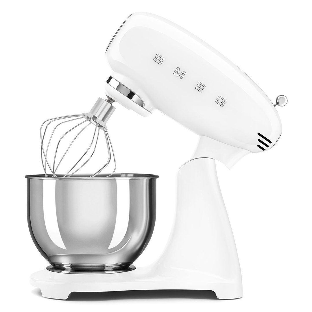 Smeg 50's Style Retro Stand Mixer - White SMF05WHAU