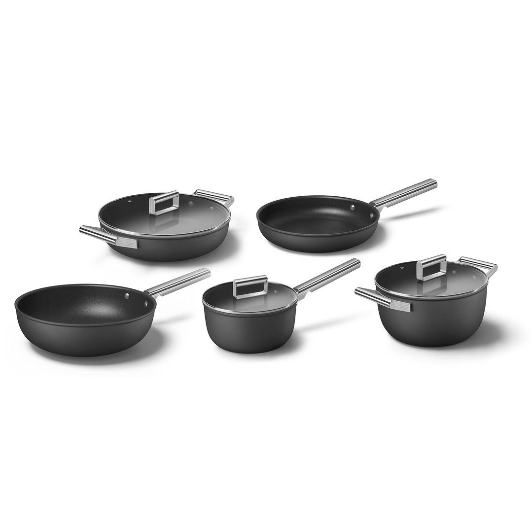 Smeg 5PC Cookware Set CKFF2601,CKFC2411,CKFS2011,CKFD2811,CKFW3001