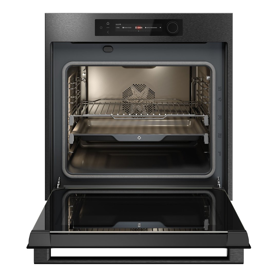 ASKO Craft Frame 60cm Pyrolytic Oven - Black Steel OTP66BSH-AU