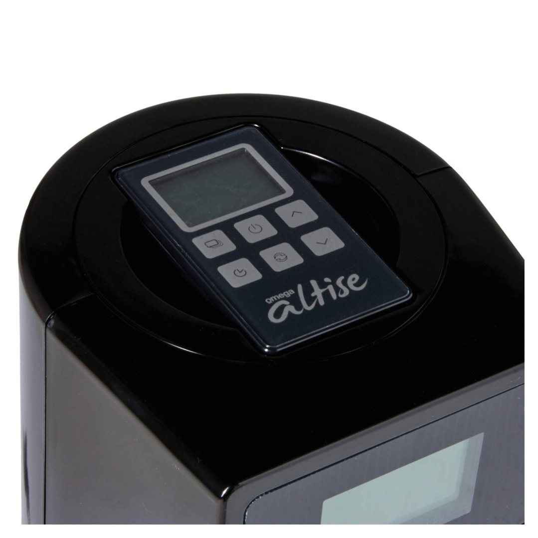 Omega Altise 2400W Ceramic Tower Heater Black AALTURASB