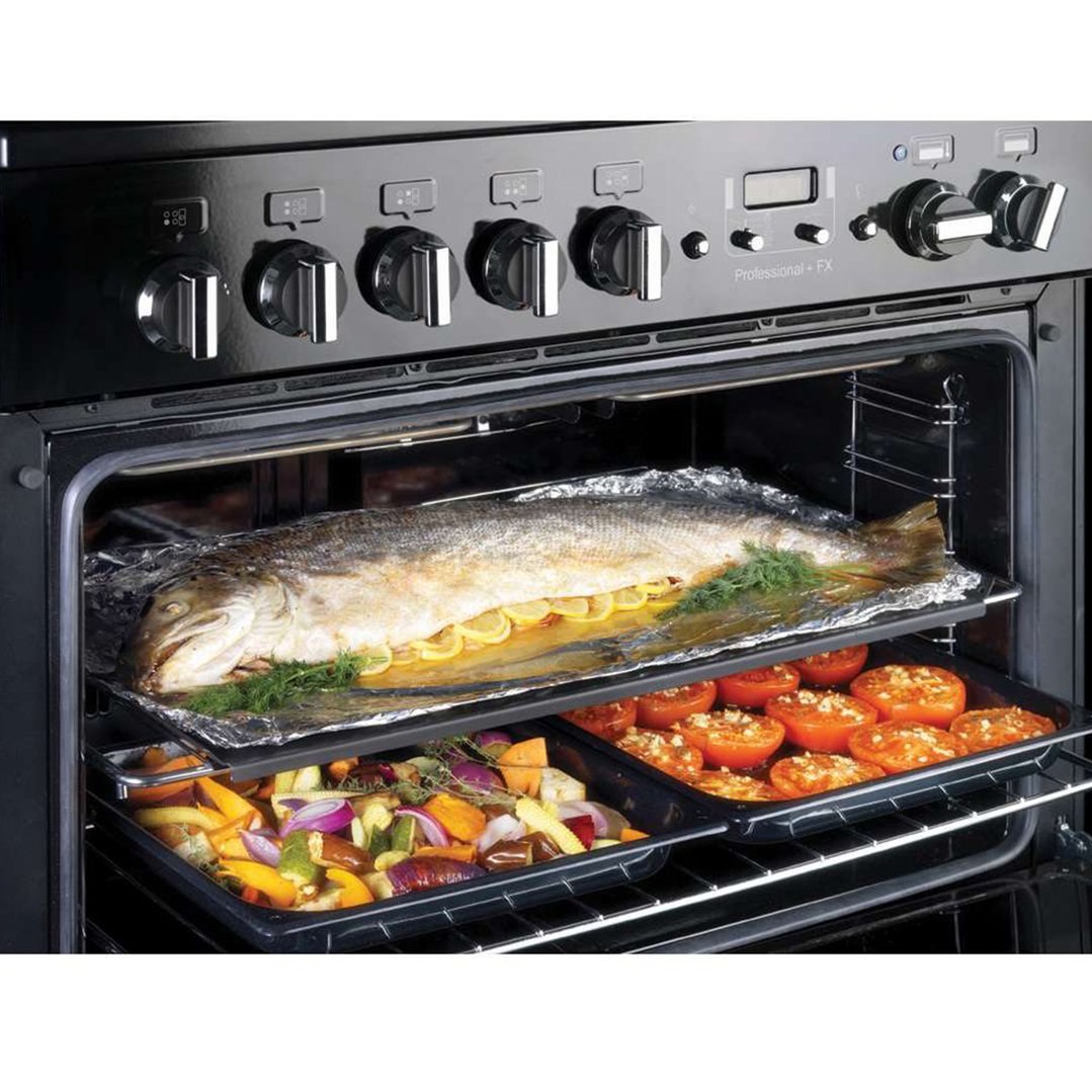 Falcon Professional+ FX 90CM Dual Fuel Range Cooker Slate/Chrome PROP90FXDFSLCH