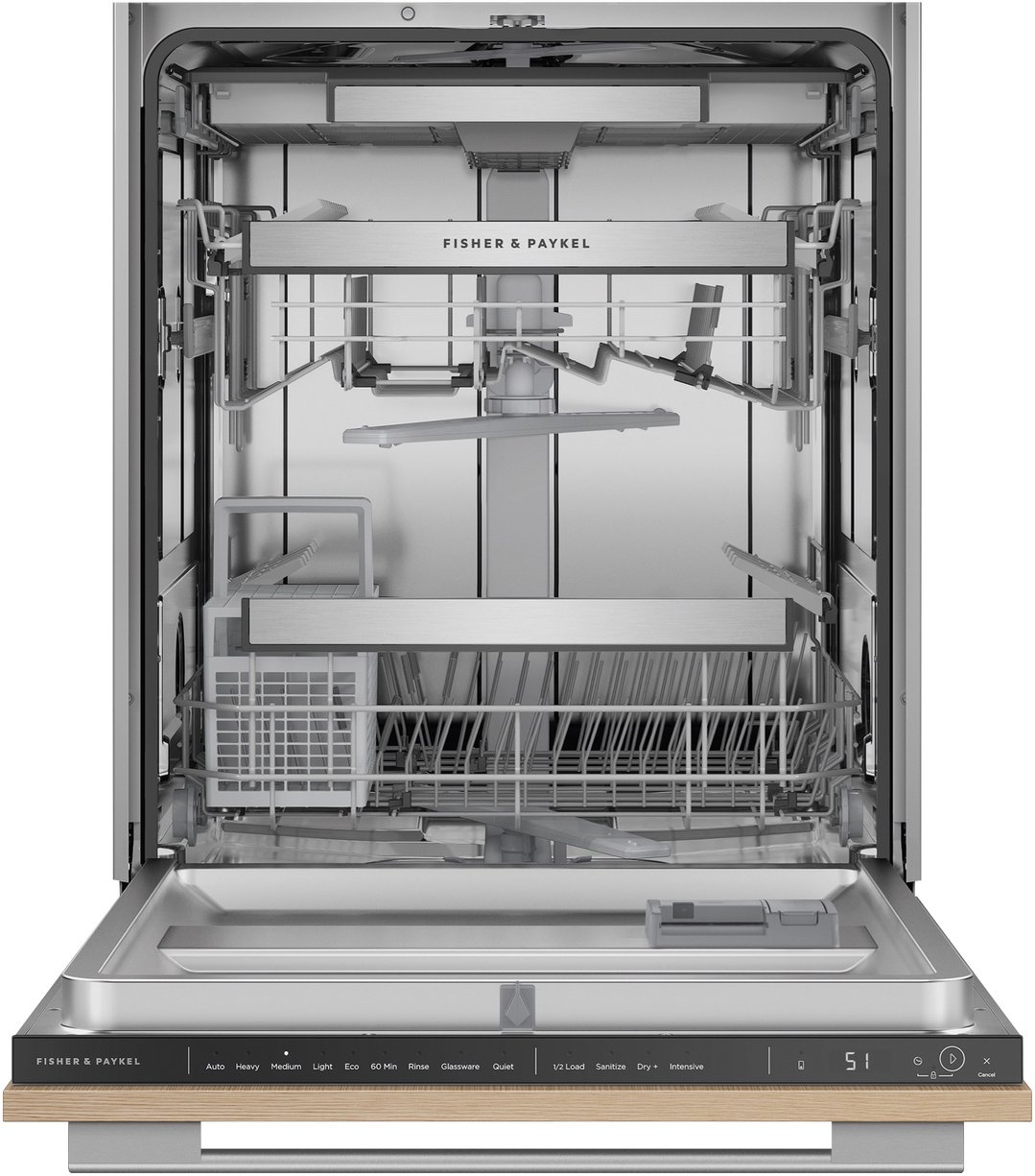 Fisher & Paykel 60cm 15 Place Series 9 Heat Pump Integrated Dishwasher DW60U4EI3
