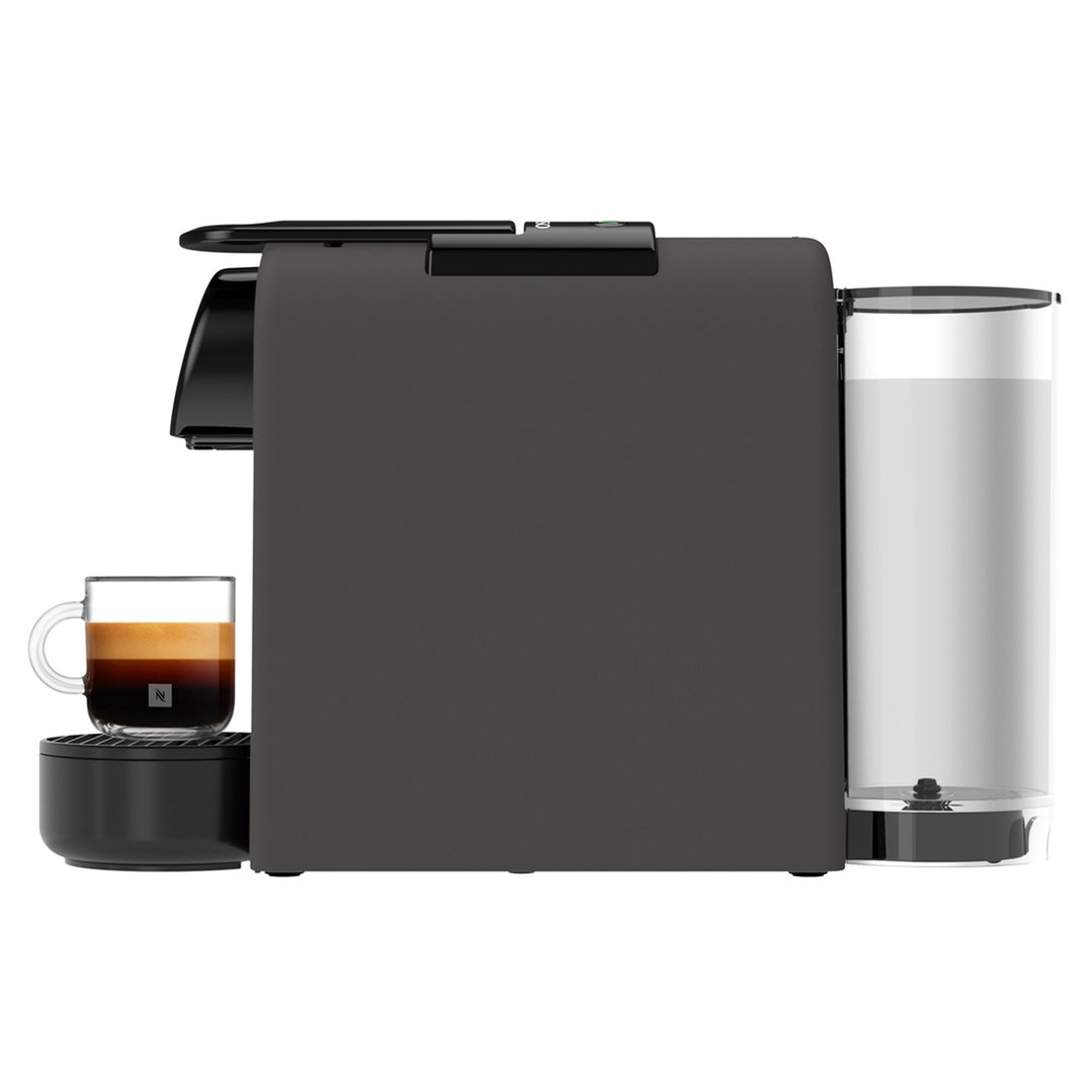 Delonghi Essenza Mini Capsule Coffee Machine with Aeroccino Milk Frother - Black EN85BKMTAE