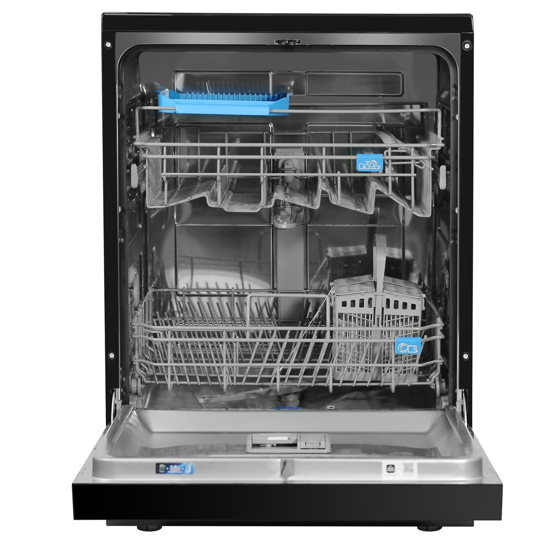 Midea 14 Place Setting Freestanding Dishwasher - Black Stainless Steel MDWPF1433FBS-WG
