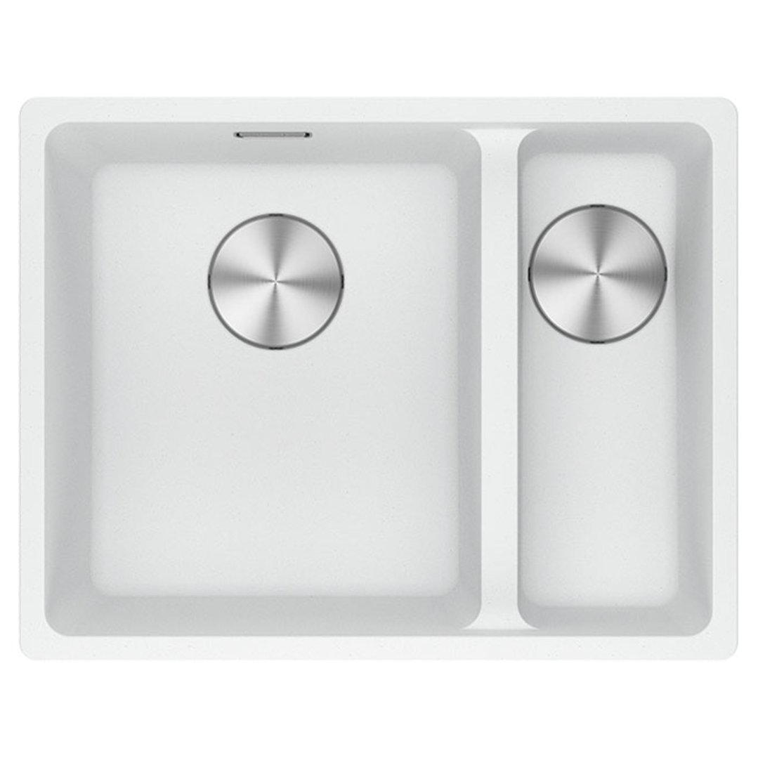 Franke Maris 1 & 1/2 Right Bowl Sink 340/150mm Polar White MRG660/34-15FPCSBRPW