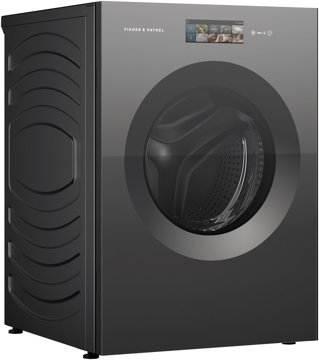 Fisher & Paykel 12kg Series 11, Minimal Front Loader Washer, Mod Dose, Grey Glass WH1260YZB5