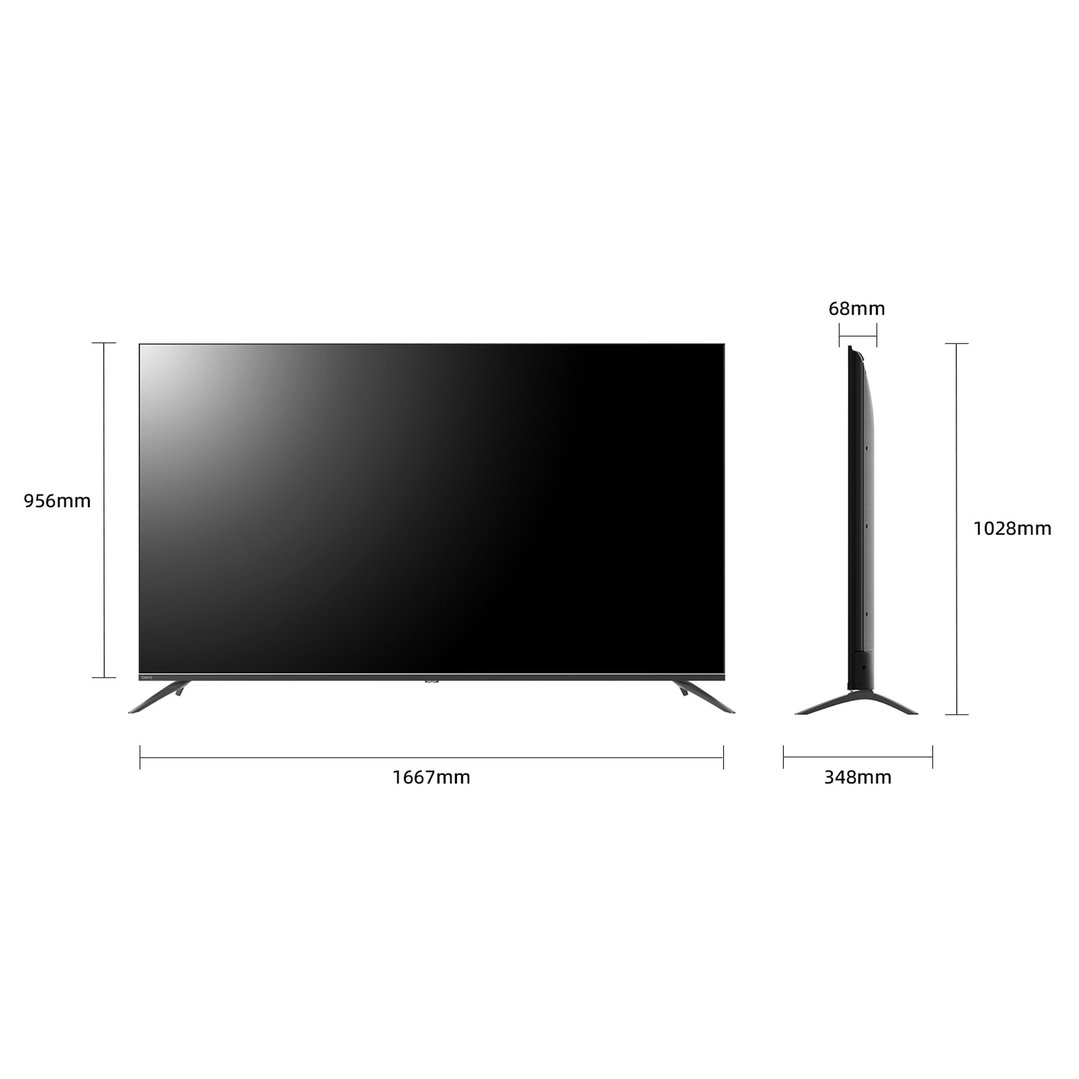 Chiq 75" QD-Mini LED 144Hz Google TV 75M810N