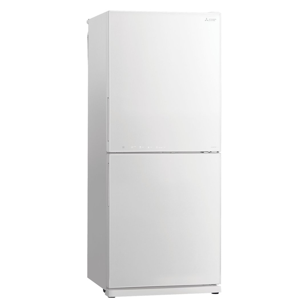 Mitsubishi Electric HGS Glass Series 421L Bottom Mount - Glacier White MR-HGS421EX-GWH-A