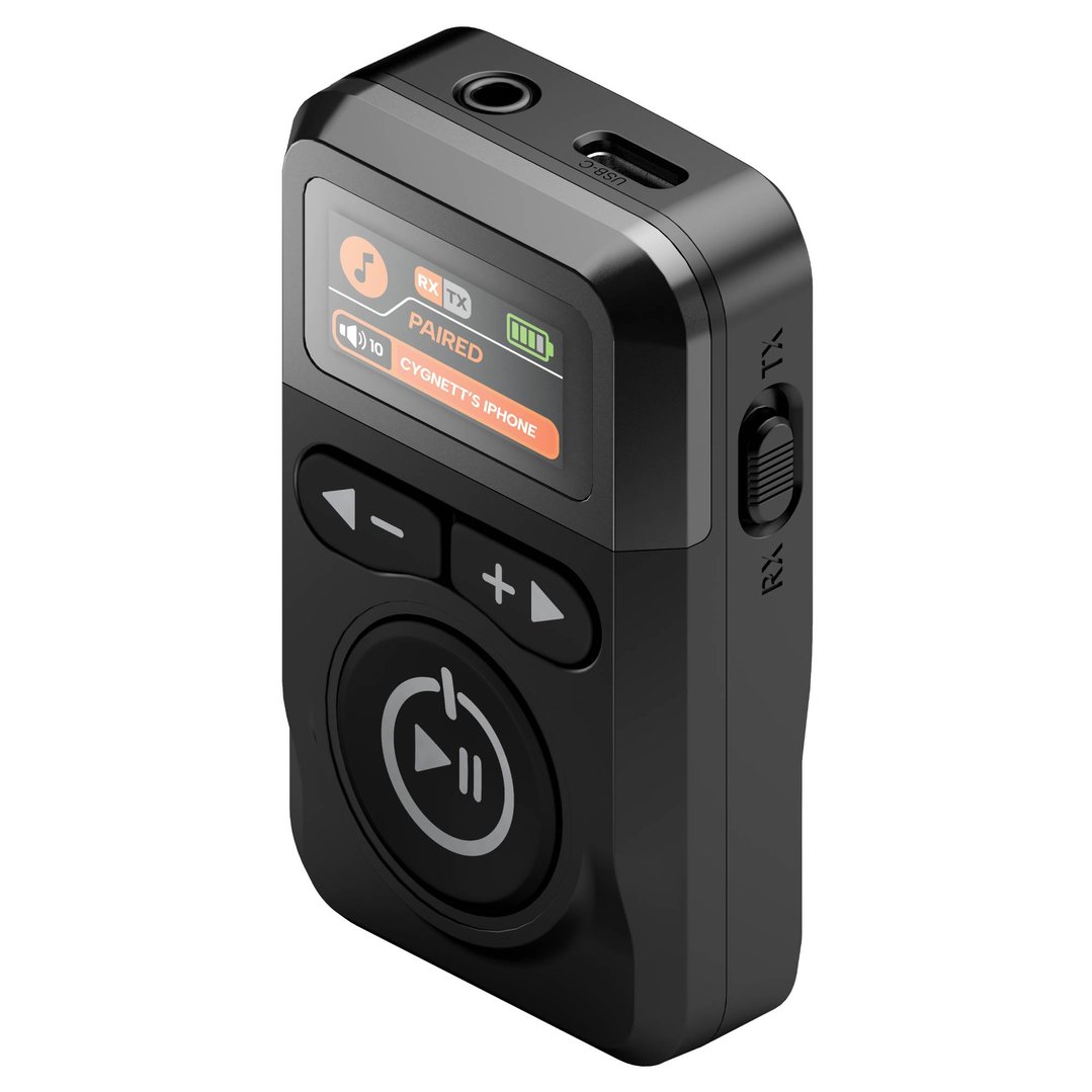 Cygnett Voyager Wireless Elite Audio Adapter - Black CY5163VOYAA