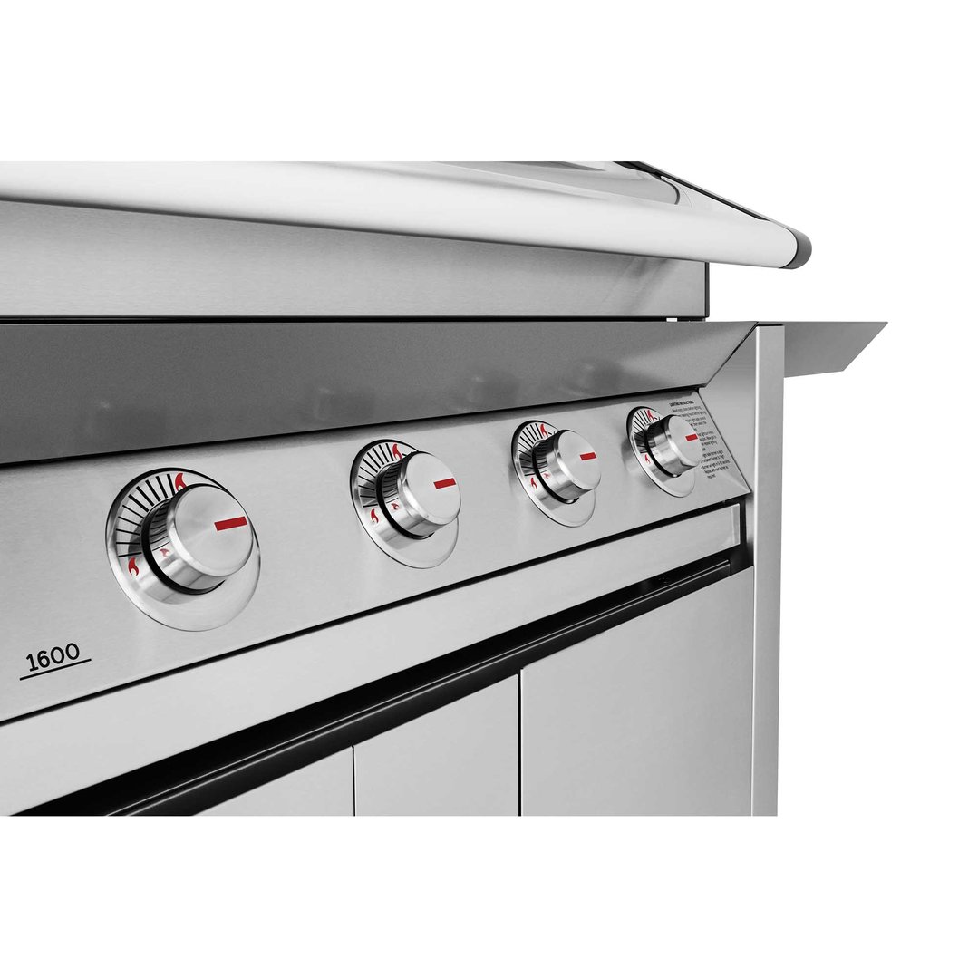 Beefeater 1600 Series 5 burner BBQ, side burner & trolley BMG1651SA