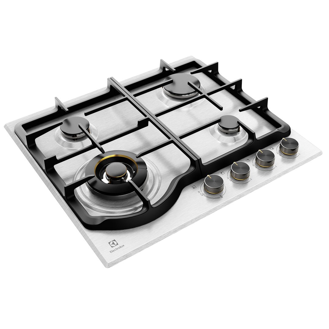 Electrolux 60cm UltimateTaste 500 4 Burner Gas Cooktop Stainless Steel EHG645SE