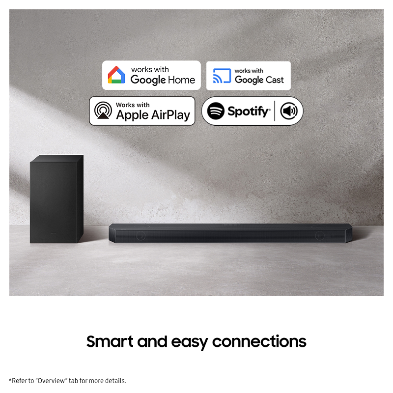 Samsung Q-series Soundbar HW-Q600H 3.1.2 ch Subwoofer (2026) HW-Q600H/XY