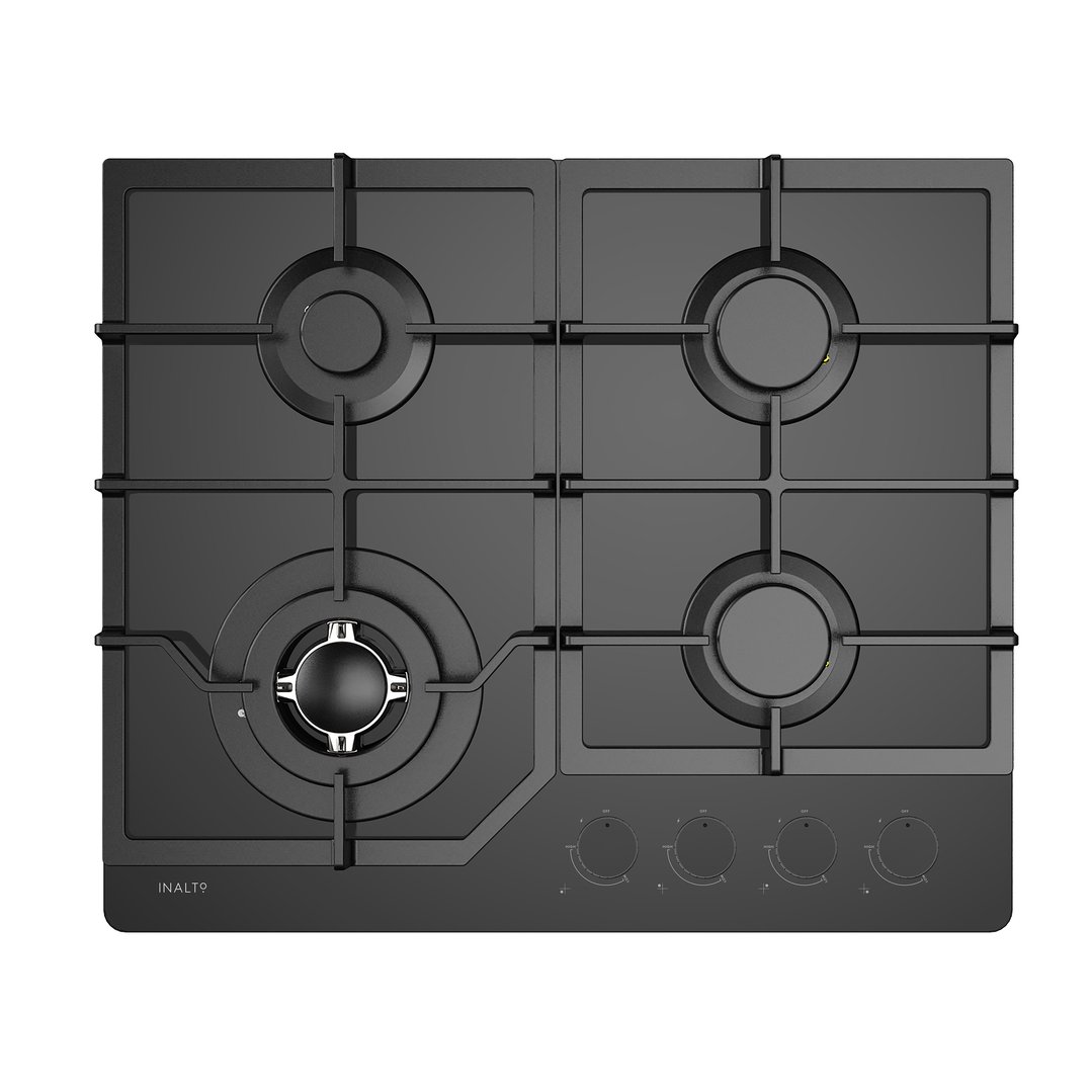 Inalto 60cm Gas on Glass Cooktop with Wok Burner ICGG604W Buy Online