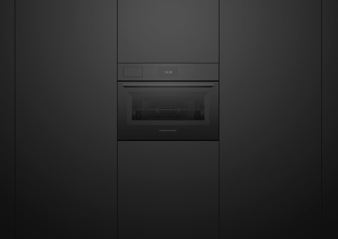 Fisher & Paykel 60cm Minimal Compact Combi-Steam Oven, Black OS60NAMVTB5