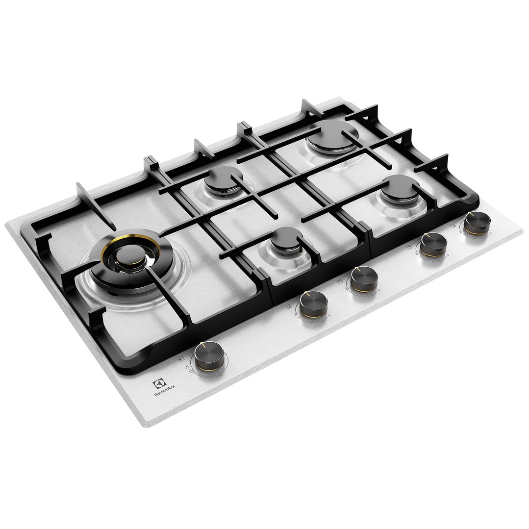 Electrolux 75cm UltimateTaste 900 5 Burner Gas Cooktop Stainless Steel