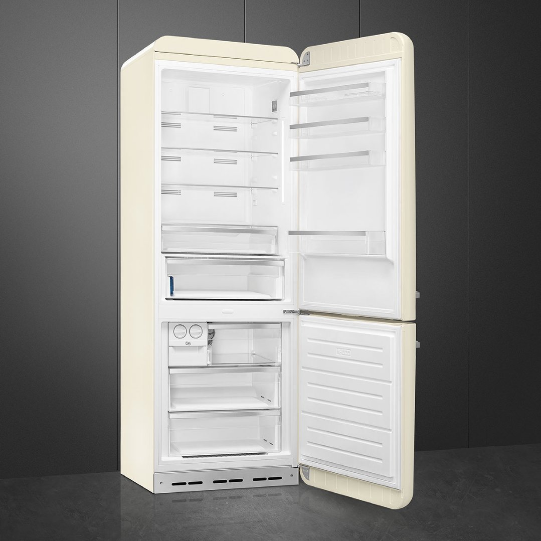 Smeg FAB 38 50’S Style Retro Refrigerator, Right Hand - Cream FAB38RCR5AU