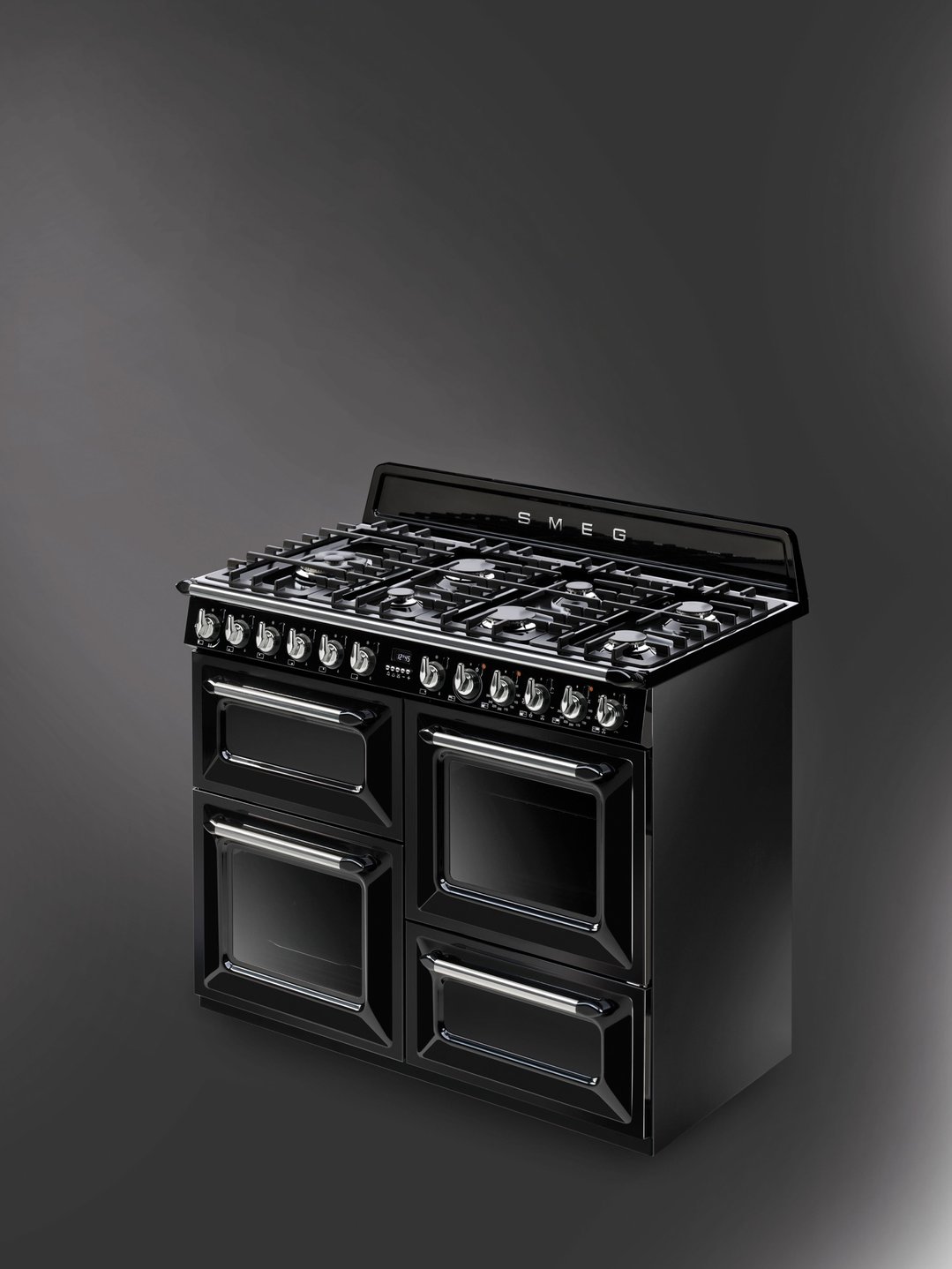 Smeg 110cm Victoria Aesthetic Freestanding Dual Fuel Oven/Stove TRA4110BL