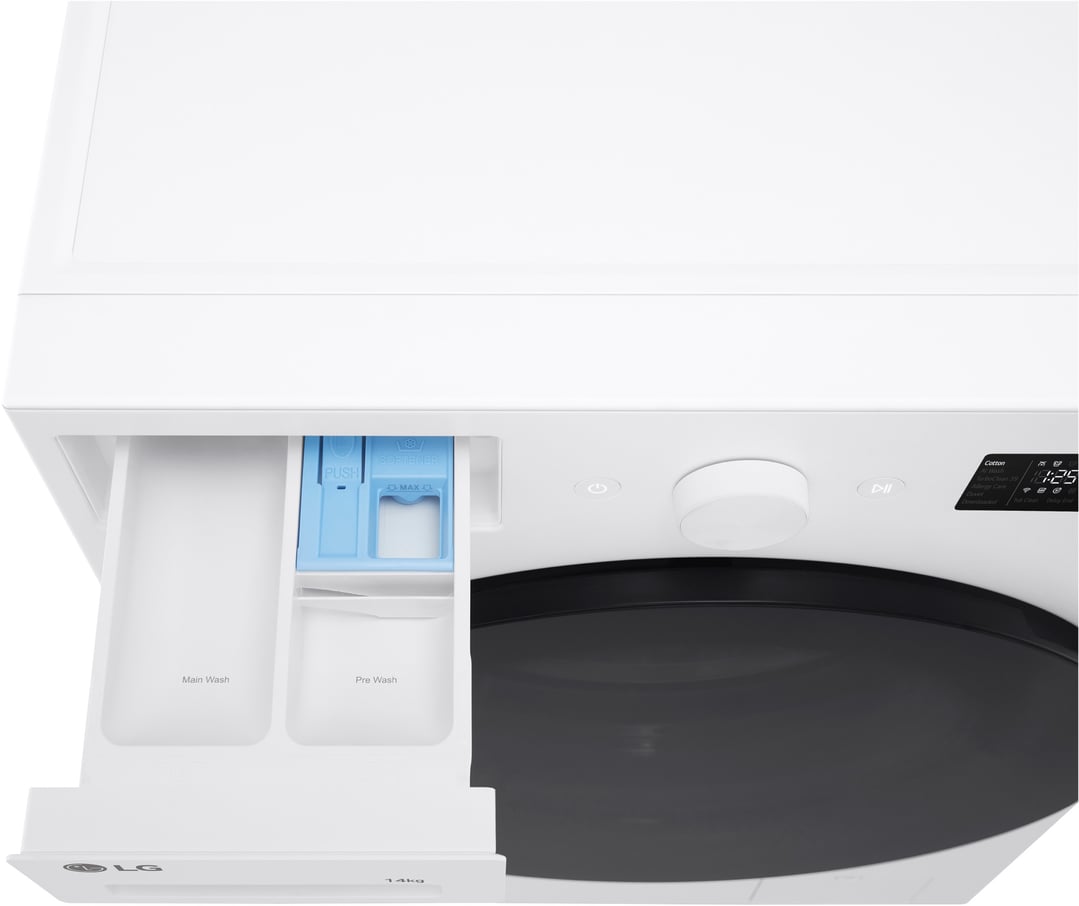 LG 14kg XL Series AI Front Load Washing Machine in Matte White WXLS-1014WX