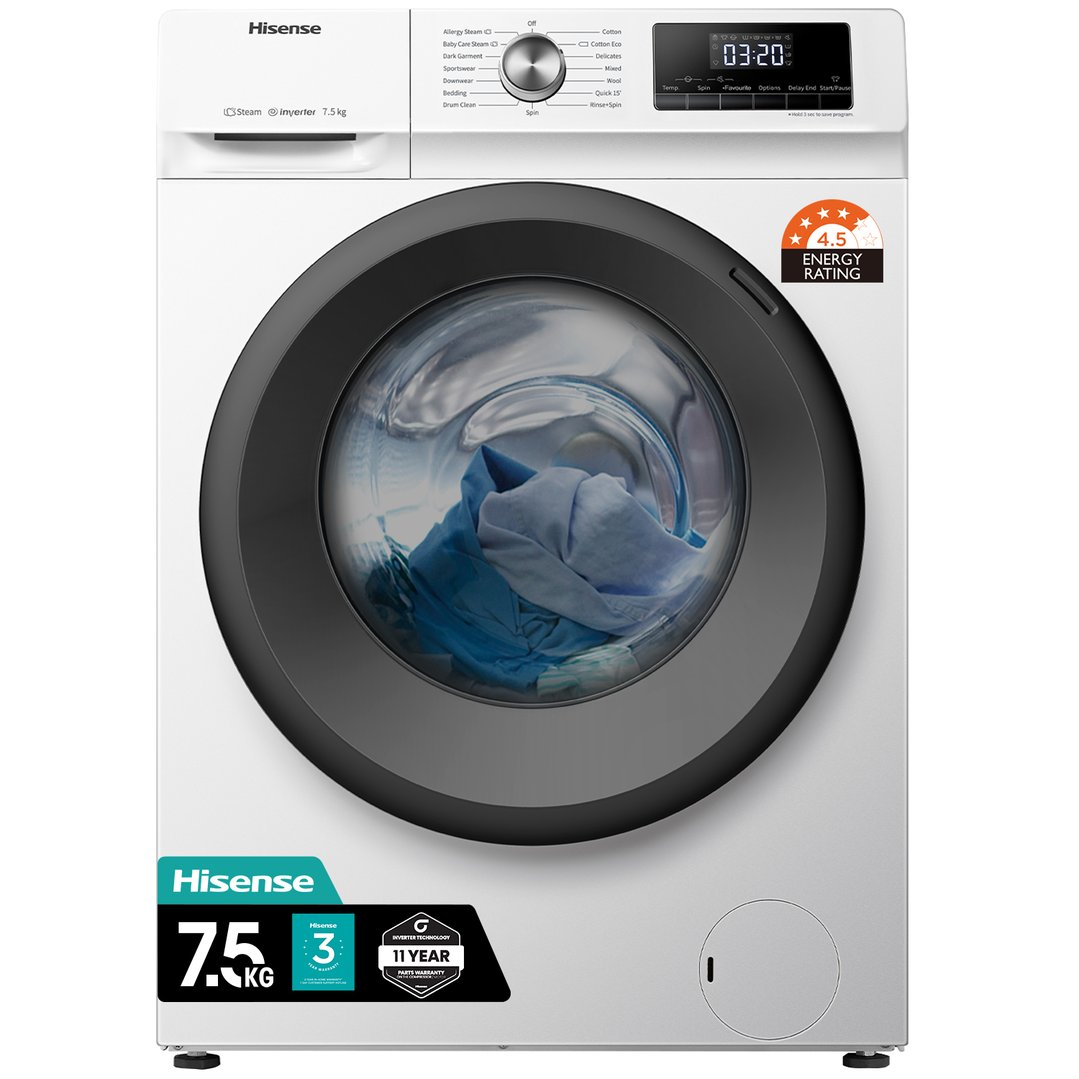 Hisense 7.5kg PureJet Front Load Washing Machine HWFY7514
