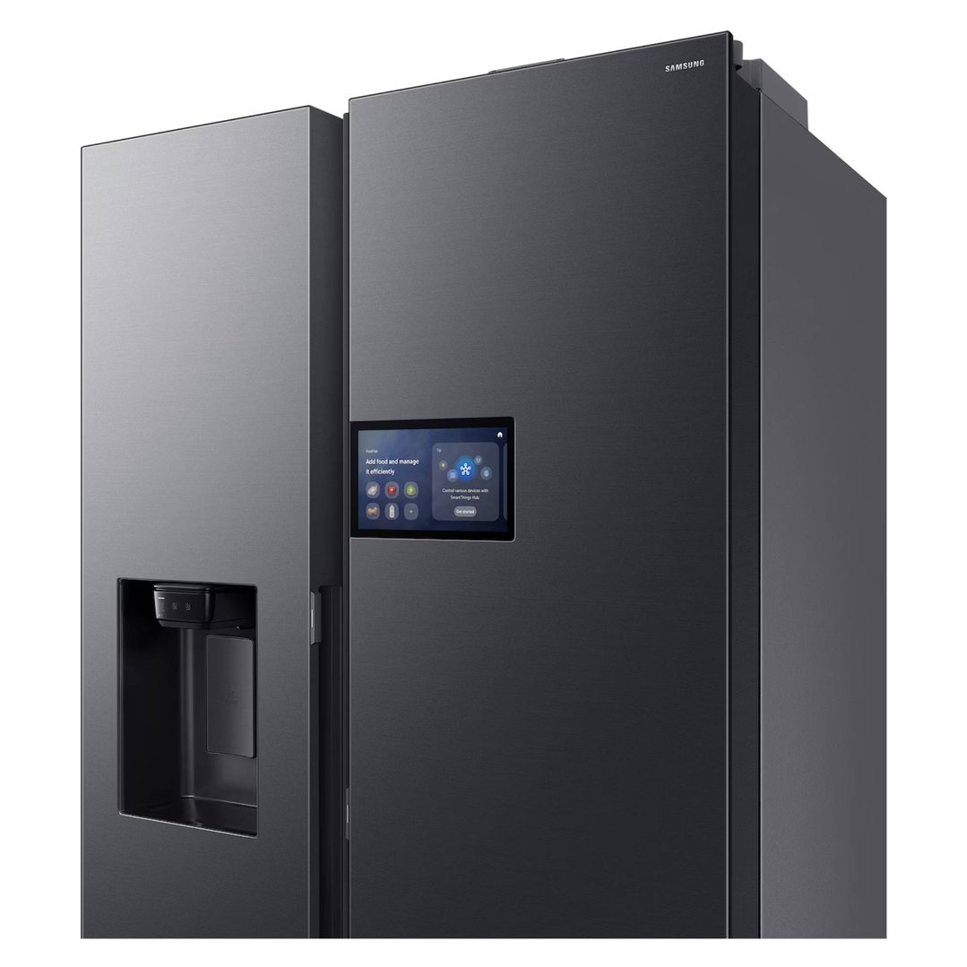 Samsung 615L Side-by-Side Refrigerator AI Home - Black SRS6500BA