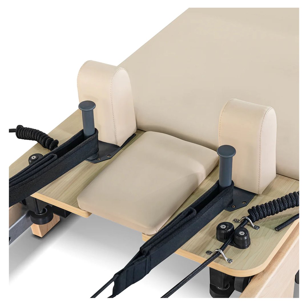 Lifespan Fitness Contour Folding Wooden Pilates Reformer Machine - Beige LFRF-CONTFLD2B