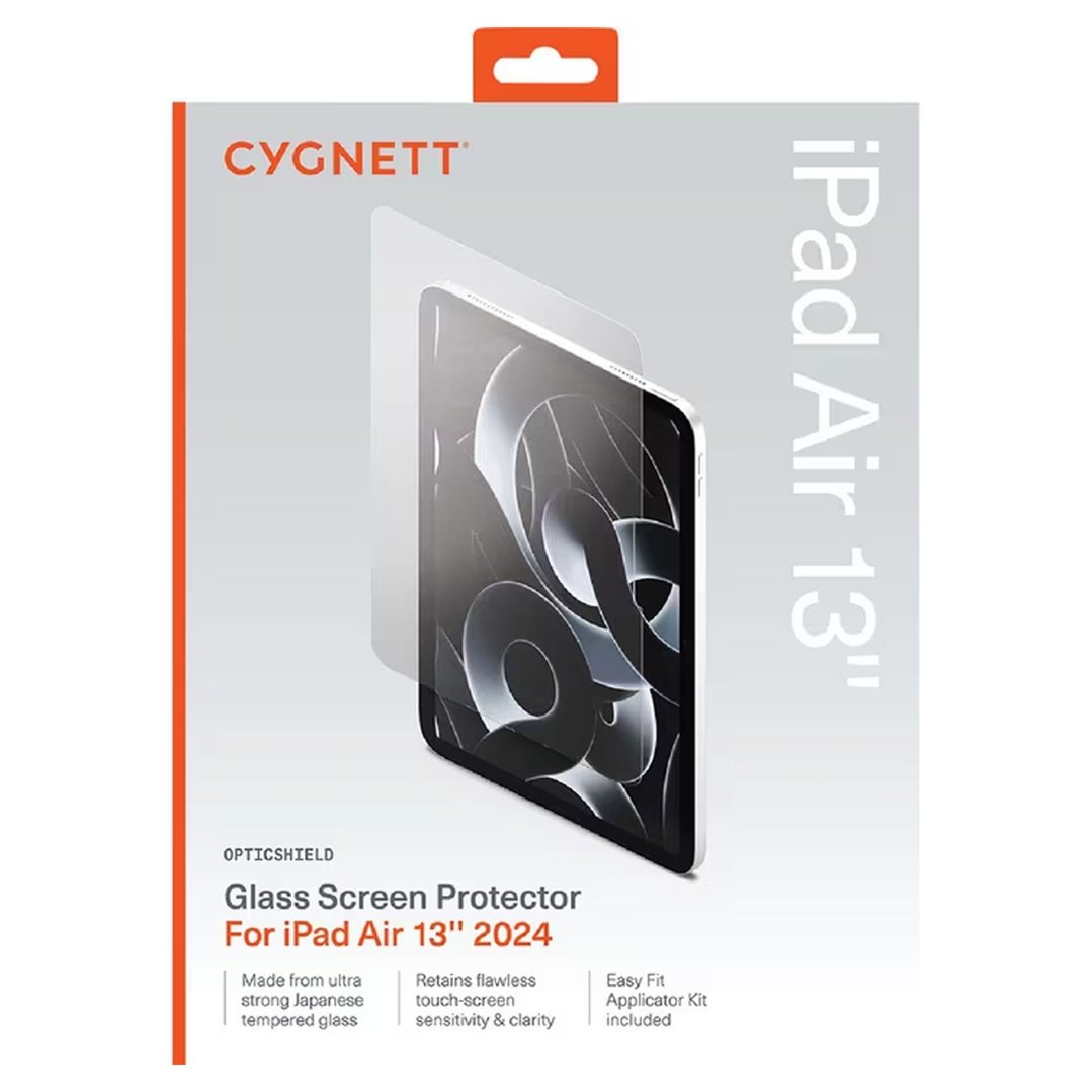 Cygnett OpticShield Glass Screen Protector for iPad Air M3-M2 13 CY5047CPTGL