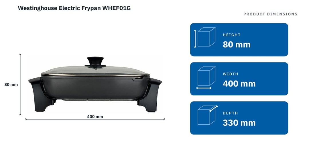 Westinghouse Electric Frypan WHEF01G