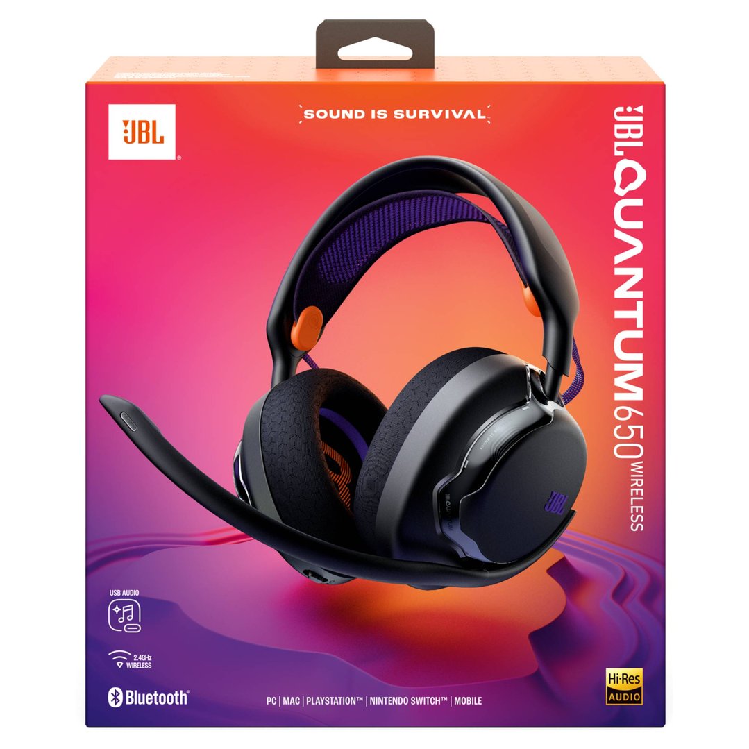 JBL Quantum 650 Gaming Wireless Headset - Black JBLQTUM650BLK