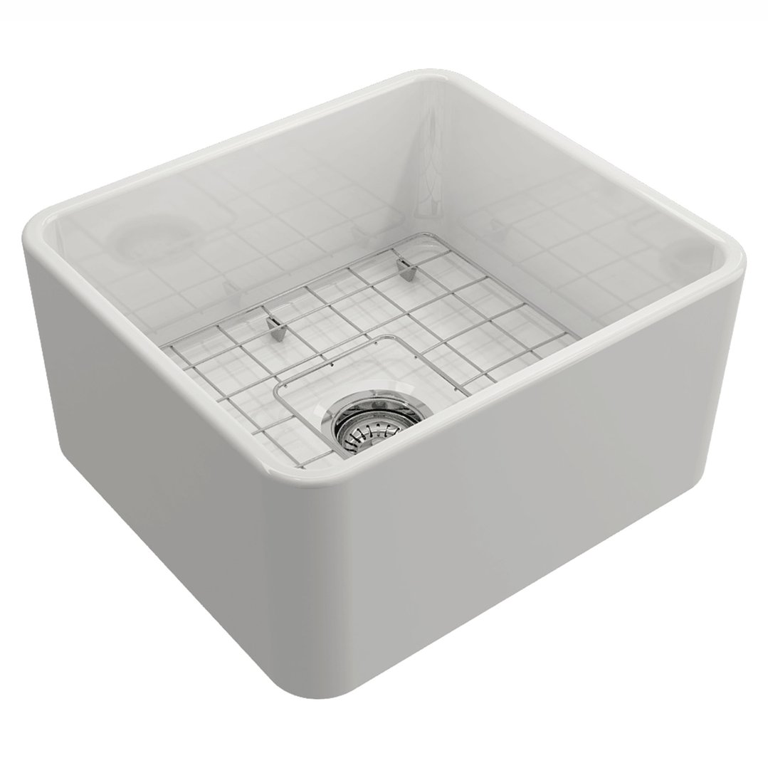 Turner Hastings Novi 50x46 Fireclay Butler Sink - Gloss White NO50FS