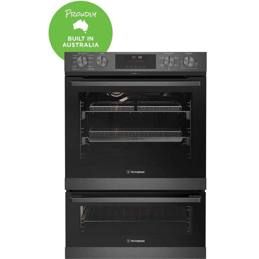 Westinghouse 60cm Multi-function 10/5 Pyrolytic Duo Oven with Dual Air Fry WVEP6727DD